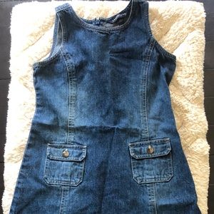 Girls 6 Denim Dress by Lands’ End